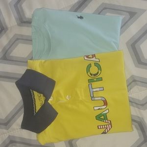 2 big boys shirts size 7-8